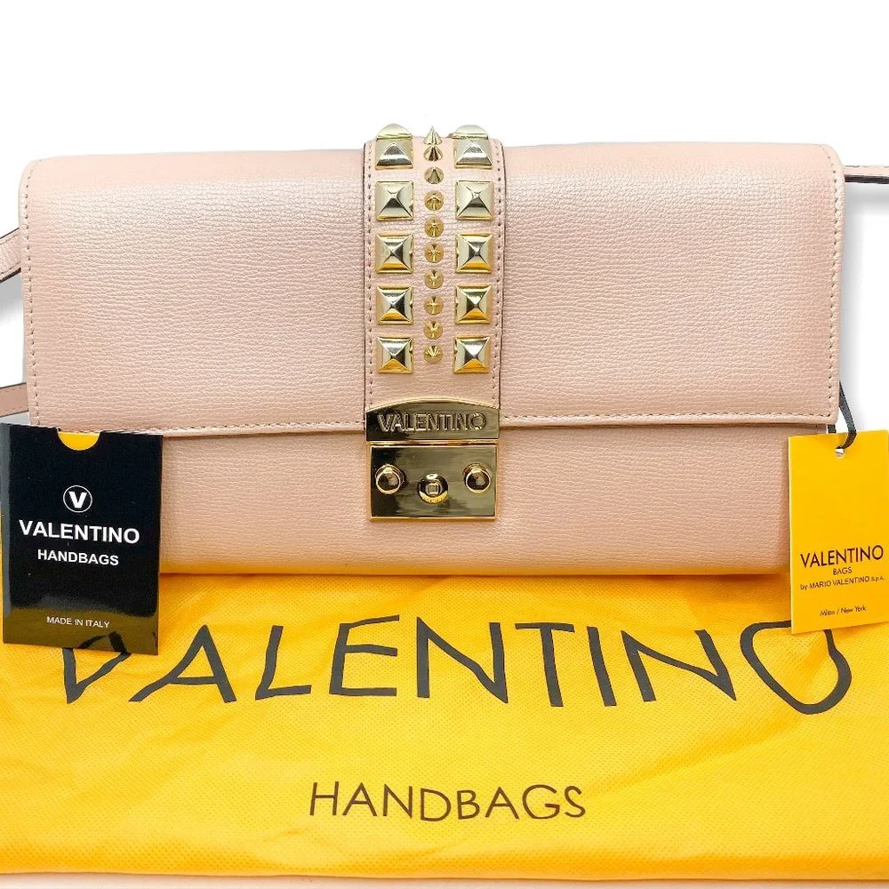 Valentino Cocotte Palmellato Rose Studded Clutch - Picture 1 of 11